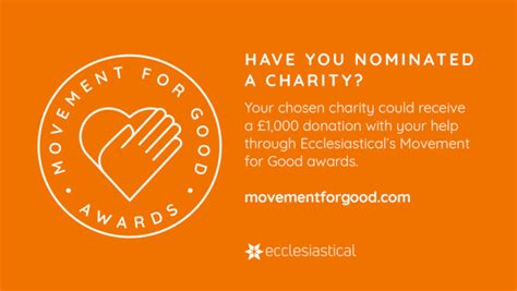 ecclesiastical movement for good grants.